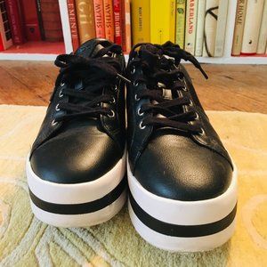 Platform Mod-style Sneakers